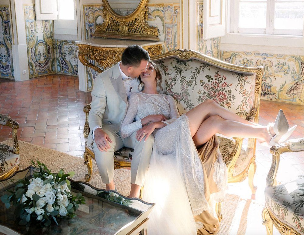 Megan & Jordan celebrating in Lisbon, Portugal